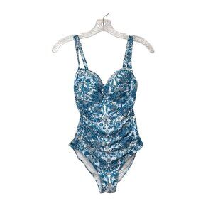 Nip Tuck Blue Paisley Joanne One-Piece Size 6